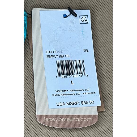 Volcom Simply Rib Triangle Bikini Top L NWT - Picture 6 of 6